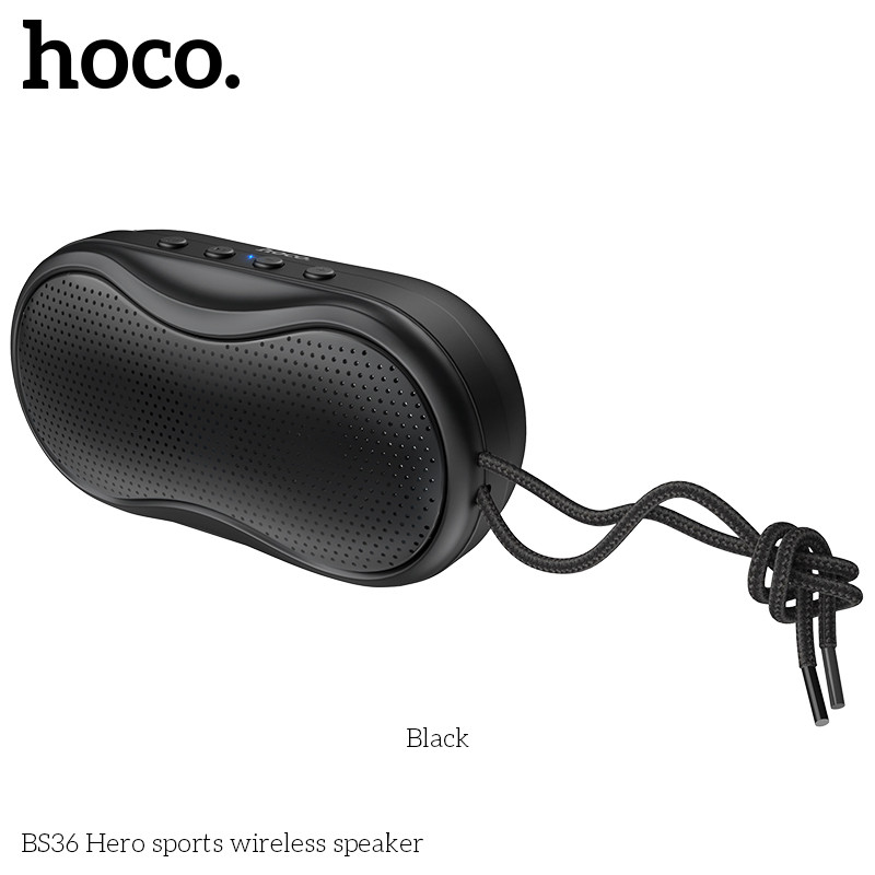 Акустика HOCO Hero sports BT5.0 TWS BS36 чорна, фото 1