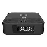 Акустика + настільний годинник + бездротовий зарядний YISON WS-5 with Qi Charger 3W*2, фото 2