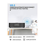 Акустика + настільний годинник + бездротовий зарядний YISON WS-5 with Qi Charger 3W*2, фото 7