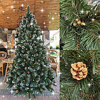 Кармен золото 2.5м с шишками и жемчугом елка искусственная новогодняя ель праздничная
