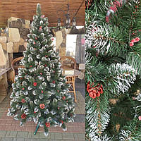 Кармен 2м с калиной и шишками новогодняя елка искусственная ель праздничная