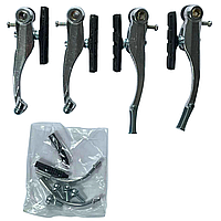 Гальмо V-brake заднє + переднє у складі срібло Китай