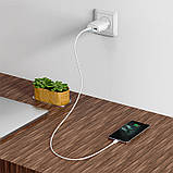 Зарядний адаптер із кабелем HOCO Lightning Cable Max energy C78A 2 порти білий комплект, фото 4