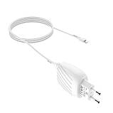 Зарядний адаптер із кабелем HOCO Lightning Cable Max energy C78A 2 порти білий комплект, фото 2