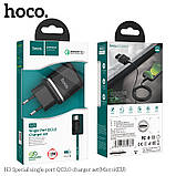 Адаптер мережевий HOCO Micro USB cable Special N3 1 USB 18 W 3 A чорний комплект, фото 7