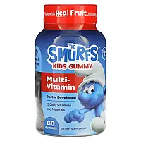 The Smurfs, жевательные мультивитамины, для детей от 3 лет, ягодный вкус, 60 жевательных конфет