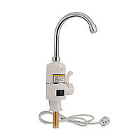 Проточный кран-водонагреватель кухонный для кухни Lidz Warm 056 LDWAR056WCR24984 White / Chrome E-vce - Знак