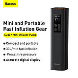 Портативний компресор для автомобіля BASEUS Super Mini Inflator Pump, фото 6