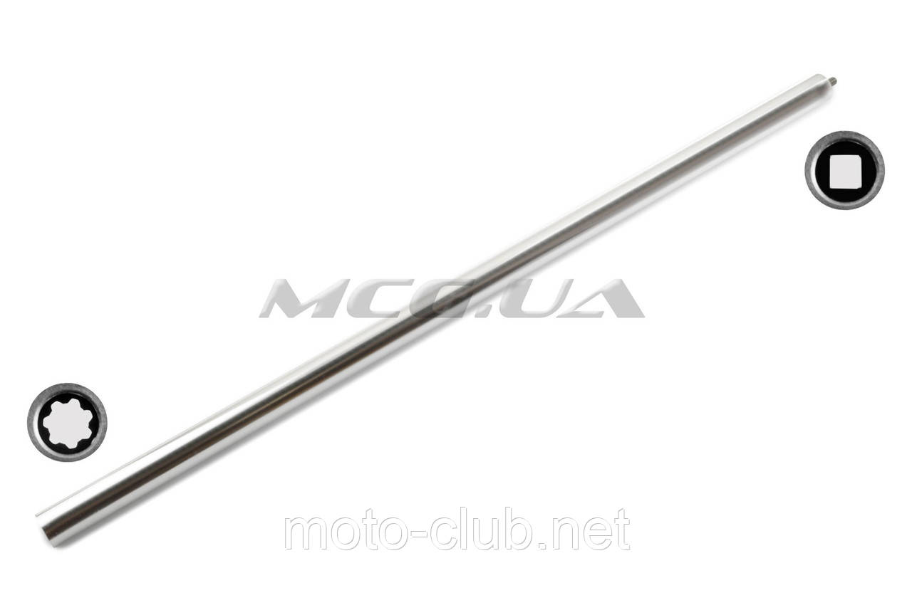 Штанга з трубою на мотокосу 7x4T (D-26, d-8mm, L-760mm)