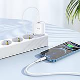 Адаптер Сетевой HOCO Type-C to Lightning Cable Metro single port charger set C94A |1Type-C, 20W/3A, PD/QC|, фото 5