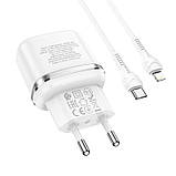 Адаптер Сетевой HOCO Type-C to Lightning Cable Victorious single port charger set N24 |1Type-C, 20W/3A, PD/QC|, фото 5