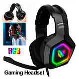 Навушники ігрові з підсвіткою ONIKUMA K10 Gaming with LED, фото 7