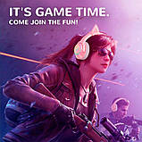 Навушники — з вушками кота ONIKUMA Gaming Cat Ear K9 7.1 рожеві з підсвіткою, фото 5