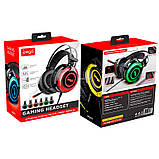 Навушники ігрові iPega PG-R015 Gaming headset with RGB 3.5mm із шумозаглушенням, фото 4