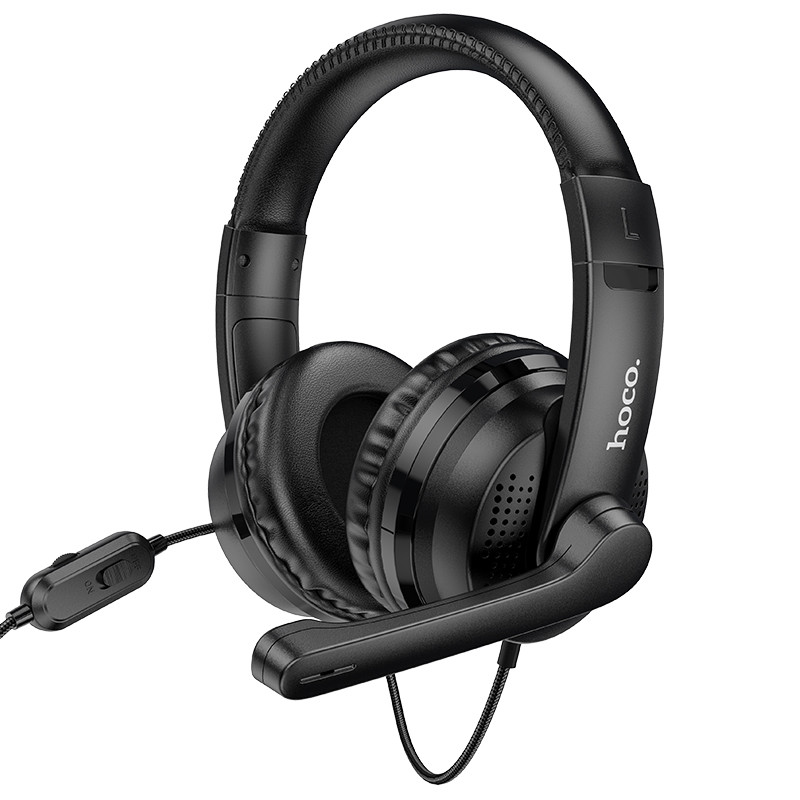 Навушники повнорозмірні — ігрова гарнітура HOCO W103 gaming Magic tour gaming headphones чорна, фото 1