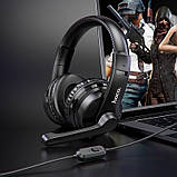 Навушники повнорозмірні — ігрова гарнітура HOCO W103 gaming Magic tour gaming headphones чорна, фото 2