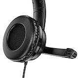 Навушники повнорозмірні — ігрова гарнітура HOCO W103 gaming Magic tour gaming headphones чорна, фото 3