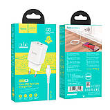 Набір блок і кабель HOCO N25 Maker + Lightning Cable dual port 2USB 2.1A білий, фото 8