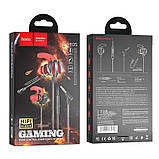 Наушники HOCO Sharp wire control gaming earphones with microphone M105 черные, фото 2