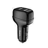 Адаптер автомобільний HOCO Leader Z36 2USB чорний, фото 3