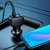 Адаптер автомобільний HOCO Micro USB Cable Leader Z36 чорний, фото 6