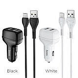 Адаптер автомобільний HOCO Micro USB Cable Leader Z36 чорний, фото 7