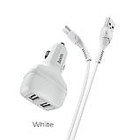 Адаптер автомобільний HOCO Micro USB Cable Leader Z36 чорний, фото 9