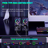 Акустика для ПК ONIKUMA RGB Backlight L6 5Wx2 з підсвіткою, фото 4