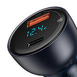 Адаптер автомобільний Baseus Particular Digital Display QC+PPS 2 вихода дисплей (CCKX-C0A), фото 7