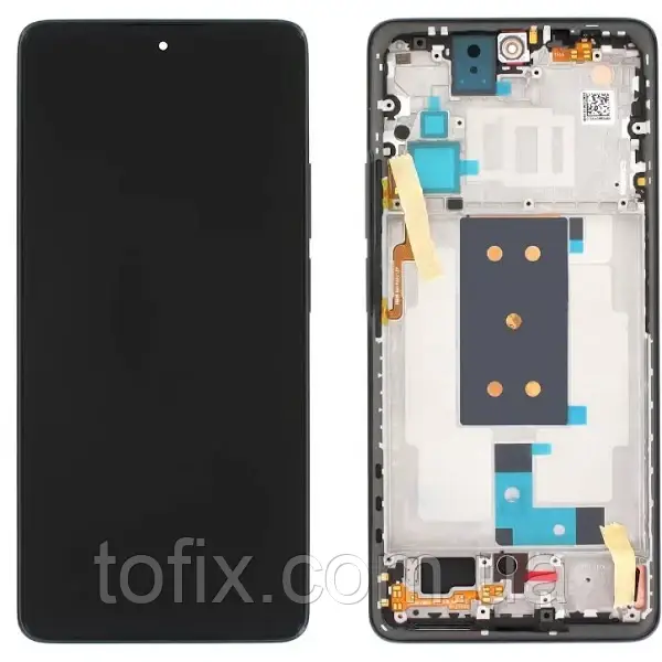 Дисплей Xiaomi Black Shark 4/Shark 4 Pro/Shark 4S/Shark 4S Pro модуль у зборі (екран та сенсор) з рамкою, оригінал (OLED) Чорний