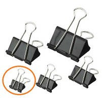 Біндер зажим 19 мм, 12 шт./уп. чорний. BuroMax