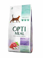 Сухой корм для взрослых кошек Optimeal со вкусом утки 10 кг