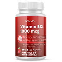 Дієтична добавка "Вітамін В12" Vitanil's 60 жувальних таблеток
