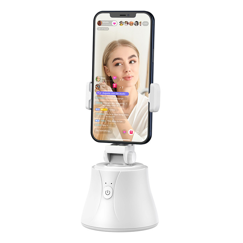 Штатив що слідкує BASEUS 360°AI Following Shot Tripod Head (SUYT-B02) автоматичний поворотний білий