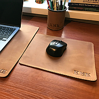 Бювар шкіряний підкладка на стіл Килимок для комп'ютерної мишки Підставка для канцелярського приладдя lux