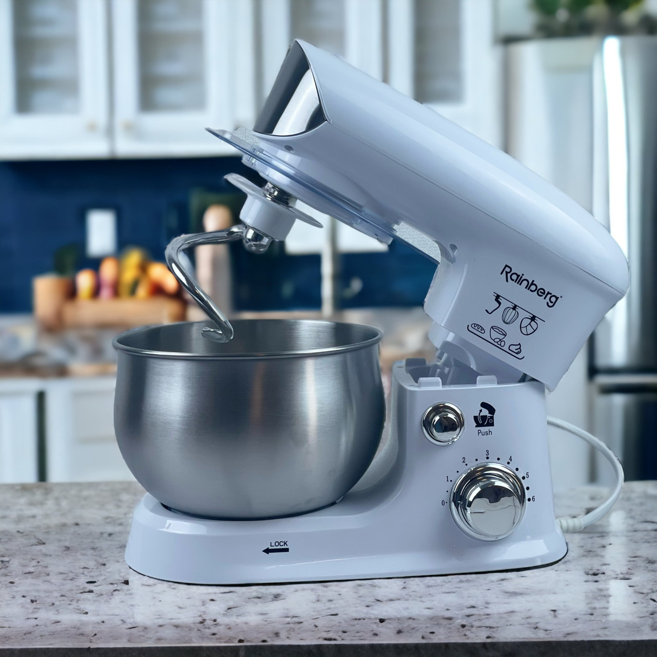 Тістоміс міксер Rainberg з чашею 4 л потужний 3200W німецька якість 2в1, фото 1