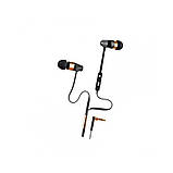 Навушники AWEI ES-12hi металевий корпус дротові чорні, фото 6