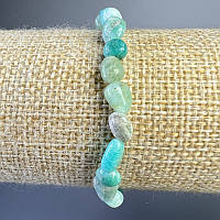 Браслет Амазоніт натуральний камінь галтівка d-6х7мм+- L-18см+- (стрейч) купити біжутерію гуртом