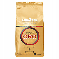 Оригинал Кофе зерновое Lavazza Qualita Oro 100% Арабика 1 кг Италия Арабика Италия Лавацца Оро Золотистая lux