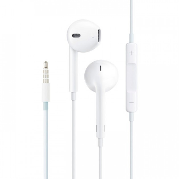 Навушники Foxconn earpods для iPhone — дротова гарнітура 3.5 мм біла, фото 1