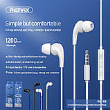 Навушники REMAX Music Call Wired RW-108 дротові з мікрофоном чорні, фото 3