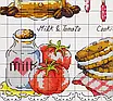 Набір для вишивання за нанесеною на канву схемою "Tea time (2)". AIDA 14CT printed 36*44 см, фото 5