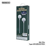 Навушники дротові REMAX TYPE-C Wired Earphone for Music & Call RM-711a чорні, фото 2