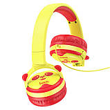 Навушники HOCO Childrens headphones W31 дротові накладні жовті, фото 7