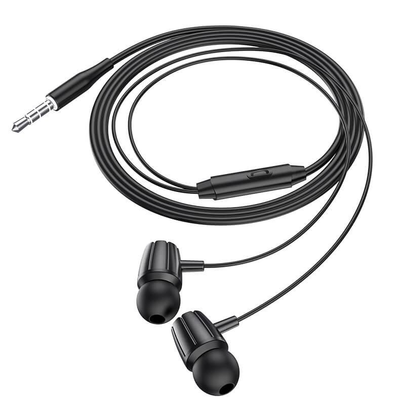 Навушники HOCO Graceful universal earphones with mic M88 чорні, фото 1