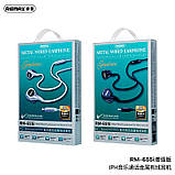 Навушники REAMX RM-655i Lightning Metal Wired Earphone for Music & Call чорні, фото 4