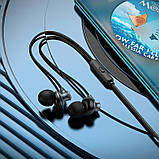 Навушники HOCO Delighted metal universal earphones with microphone M98 чорні, фото 5