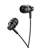 Навушники BOROFONE Singer universal earphones with microphone BM74 1.2m Hi-Fi HD Mic чорні, фото 6