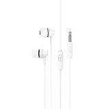 Навушники внутрішньоканальні BOROFONE BM74 Singer universal earphones з мікрофоном HD Mic 1.2m білі, фото 2