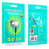 Навушники BOROFONE Platinum metal universal earphones with microphone BM75 1.2m Hi-Fi чорні, фото 2